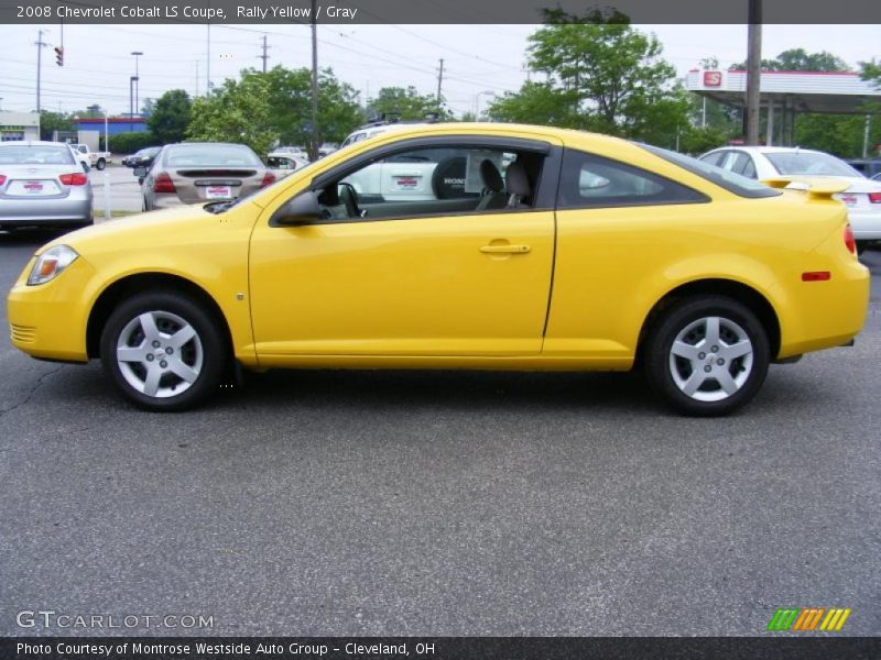 Rally Yellow / Gray 2008 Chevrolet Cobalt LS Coupe