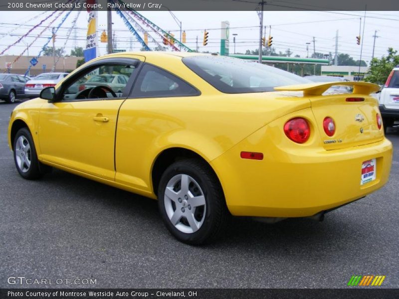 Rally Yellow / Gray 2008 Chevrolet Cobalt LS Coupe