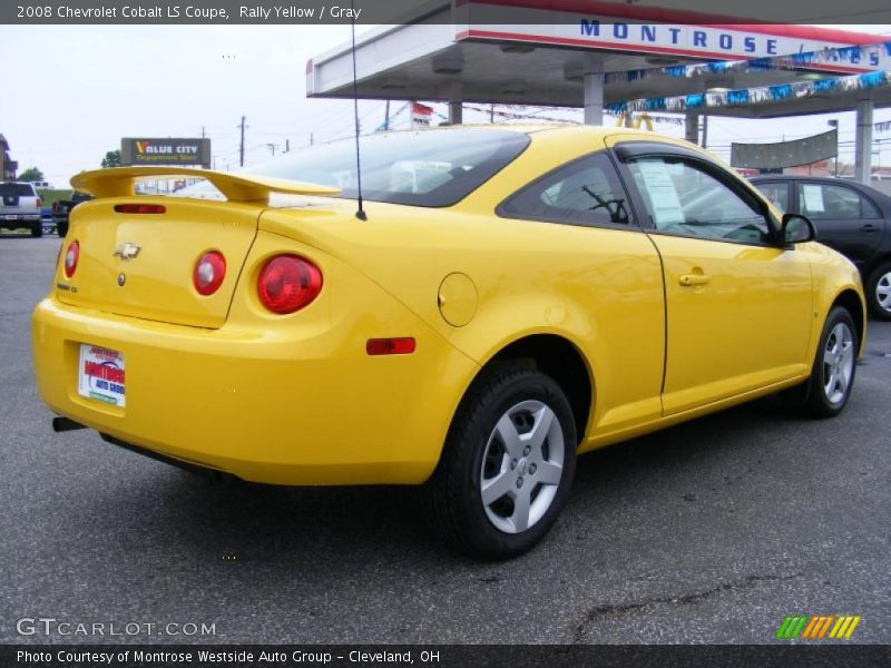 Rally Yellow / Gray 2008 Chevrolet Cobalt LS Coupe
