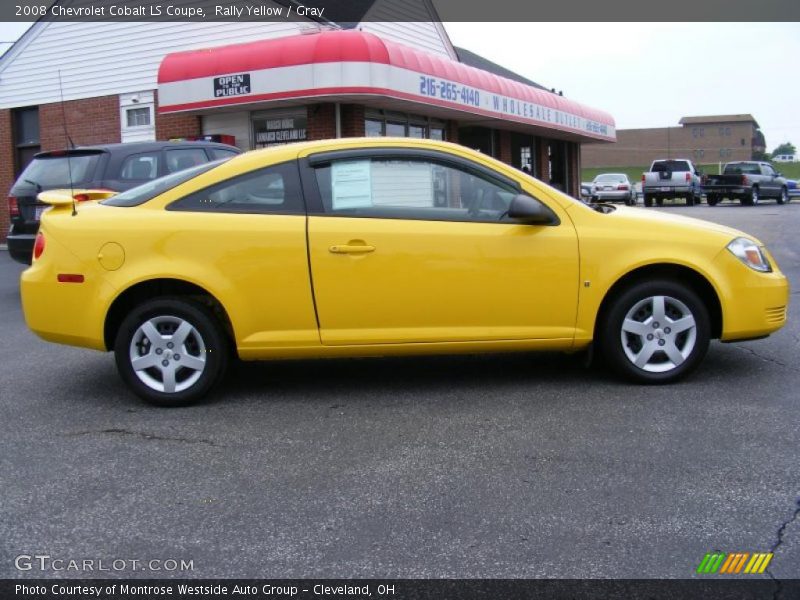 Rally Yellow / Gray 2008 Chevrolet Cobalt LS Coupe
