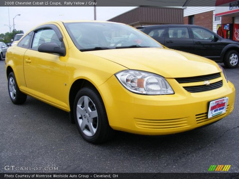 Rally Yellow / Gray 2008 Chevrolet Cobalt LS Coupe