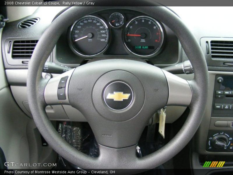 Rally Yellow / Gray 2008 Chevrolet Cobalt LS Coupe