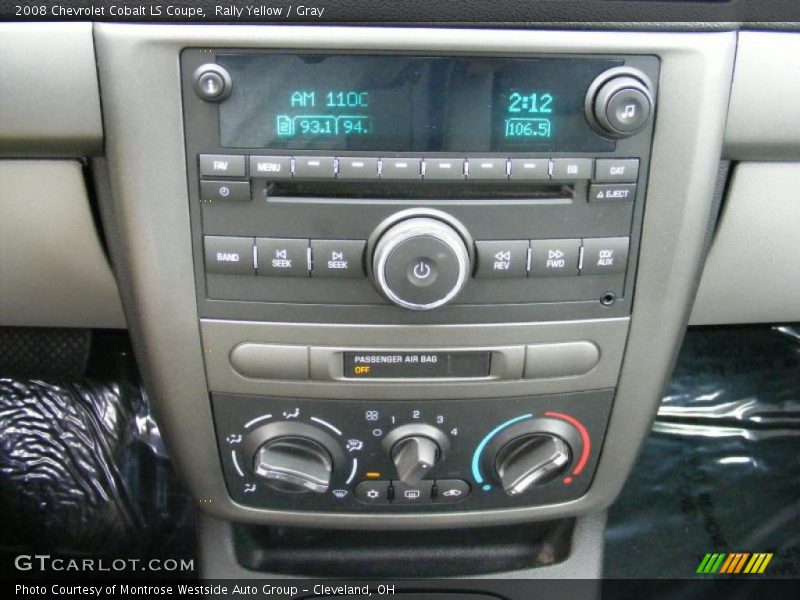 Rally Yellow / Gray 2008 Chevrolet Cobalt LS Coupe