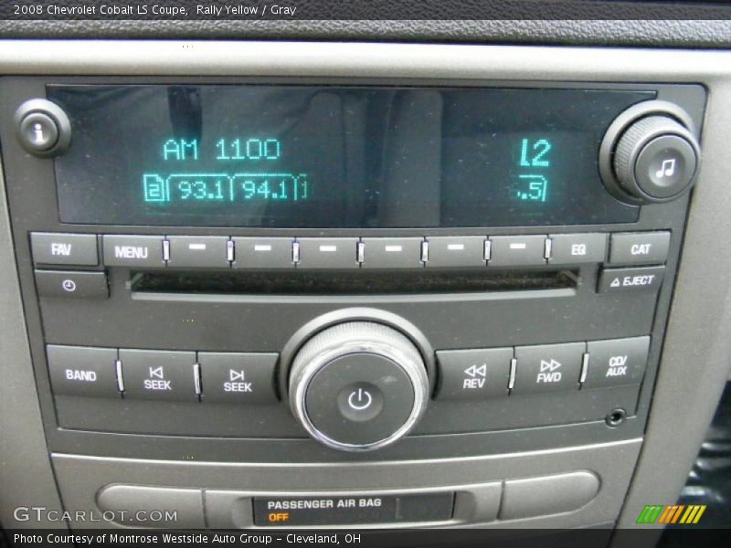 Rally Yellow / Gray 2008 Chevrolet Cobalt LS Coupe