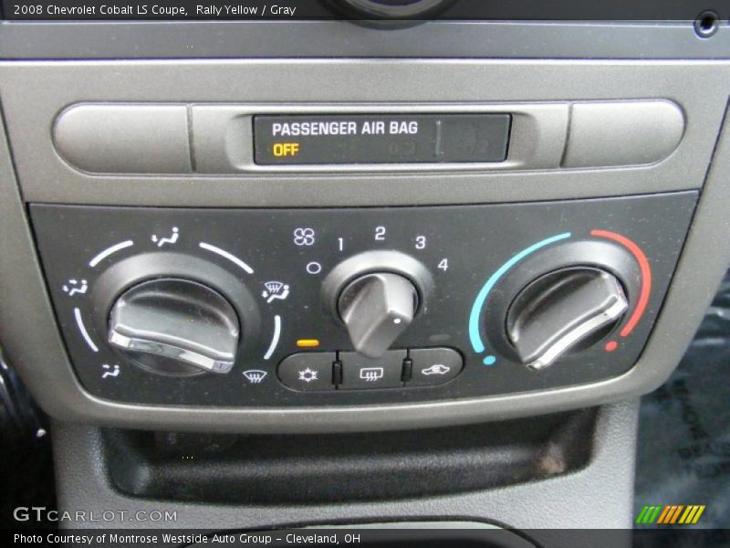 Rally Yellow / Gray 2008 Chevrolet Cobalt LS Coupe
