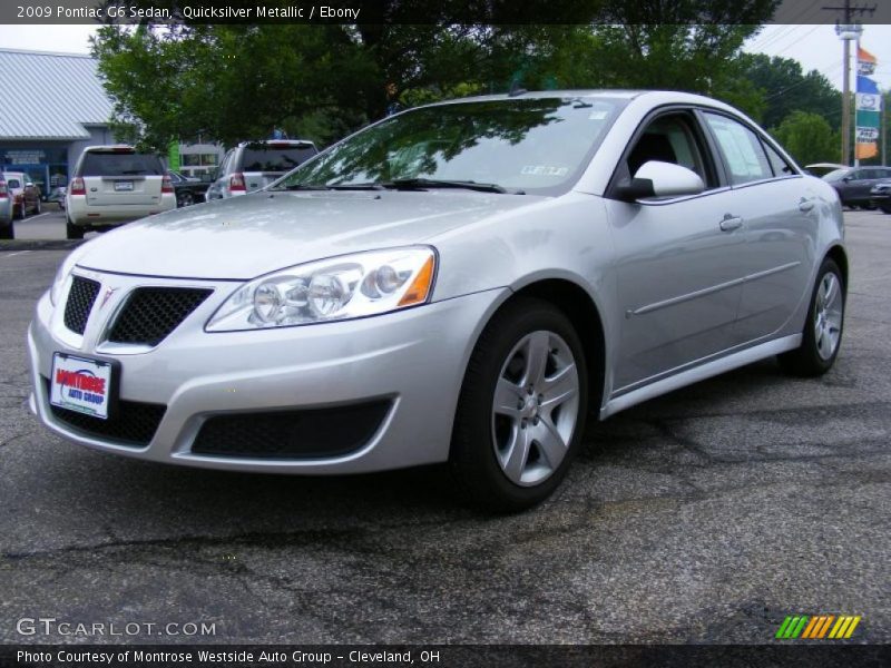 Quicksilver Metallic / Ebony 2009 Pontiac G6 Sedan