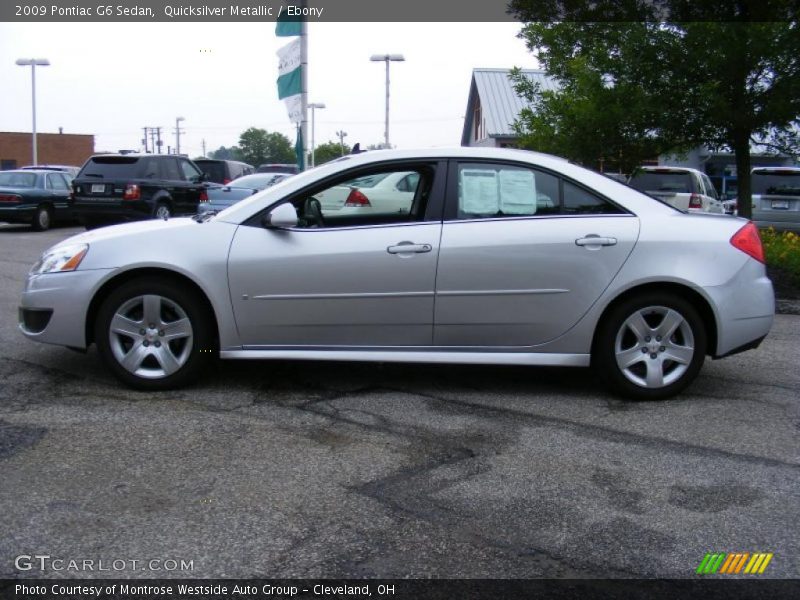 Quicksilver Metallic / Ebony 2009 Pontiac G6 Sedan