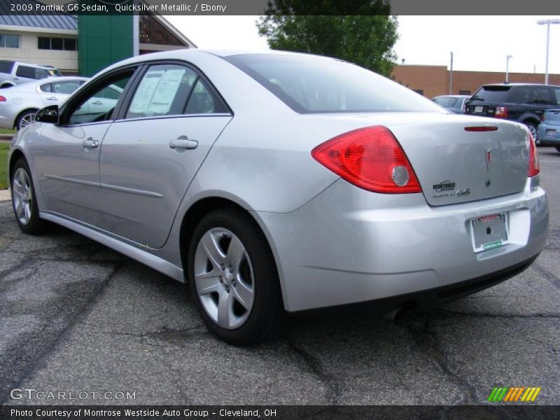 Quicksilver Metallic / Ebony 2009 Pontiac G6 Sedan