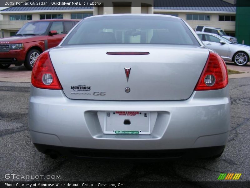 Quicksilver Metallic / Ebony 2009 Pontiac G6 Sedan