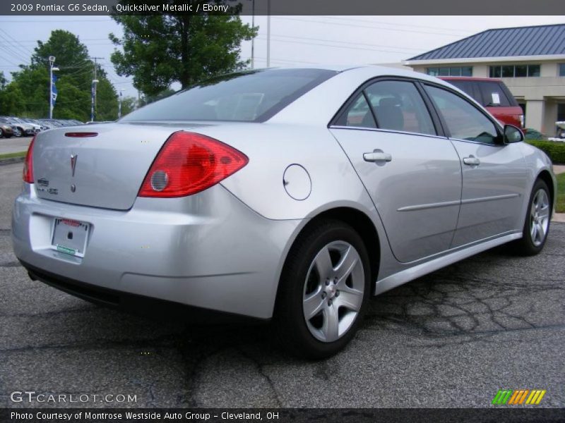 Quicksilver Metallic / Ebony 2009 Pontiac G6 Sedan