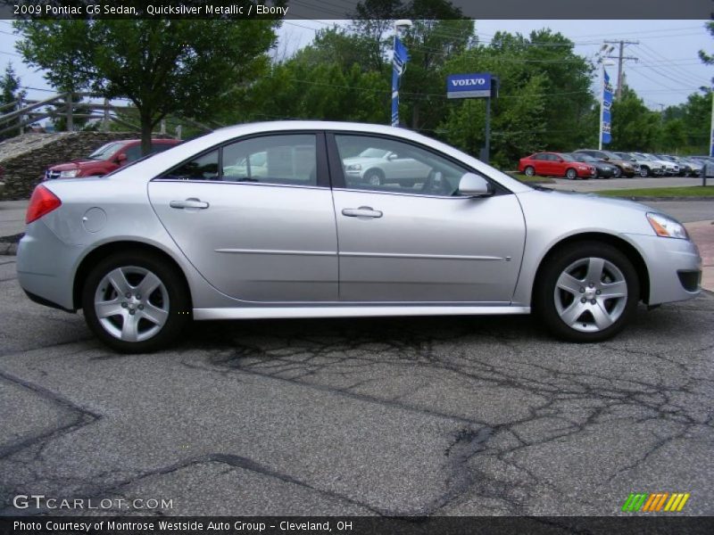 Quicksilver Metallic / Ebony 2009 Pontiac G6 Sedan