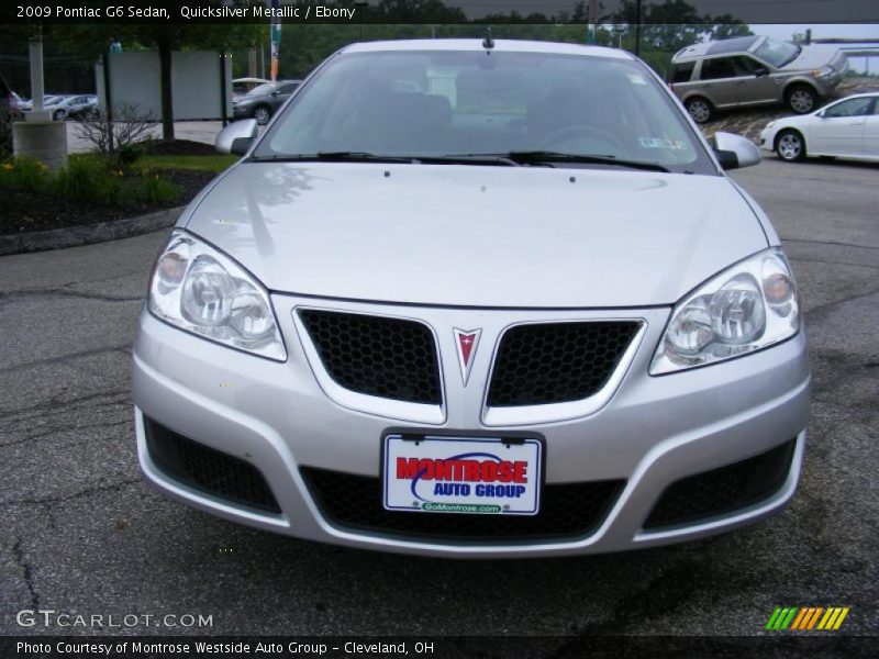 Quicksilver Metallic / Ebony 2009 Pontiac G6 Sedan
