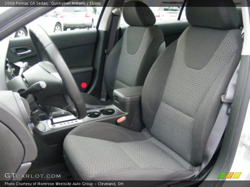 Quicksilver Metallic / Ebony 2009 Pontiac G6 Sedan