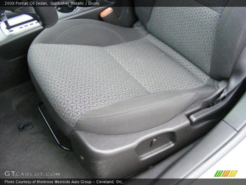 Quicksilver Metallic / Ebony 2009 Pontiac G6 Sedan