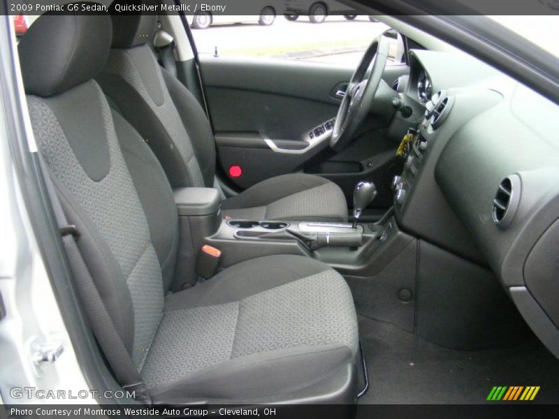 Quicksilver Metallic / Ebony 2009 Pontiac G6 Sedan