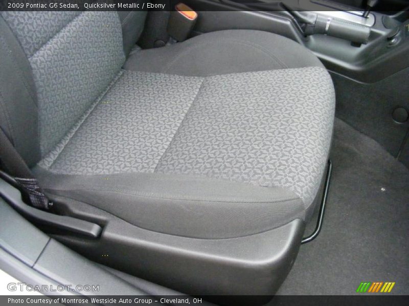 Quicksilver Metallic / Ebony 2009 Pontiac G6 Sedan