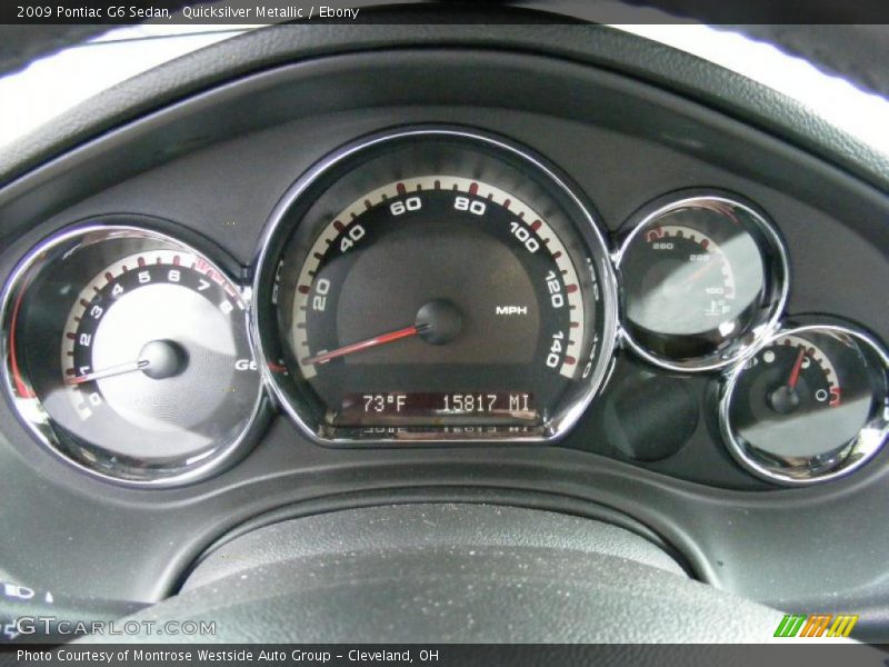 Quicksilver Metallic / Ebony 2009 Pontiac G6 Sedan