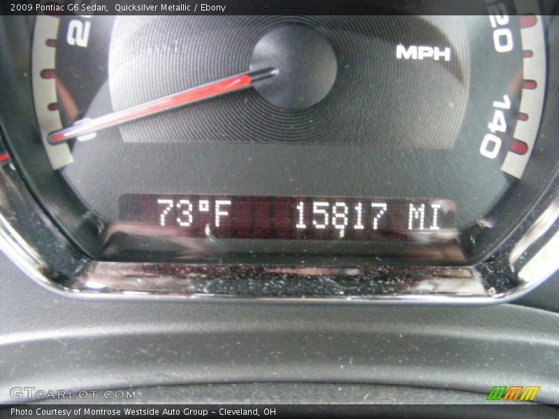 Quicksilver Metallic / Ebony 2009 Pontiac G6 Sedan