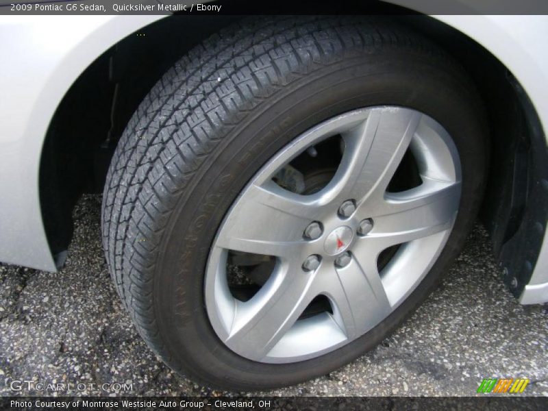 Quicksilver Metallic / Ebony 2009 Pontiac G6 Sedan