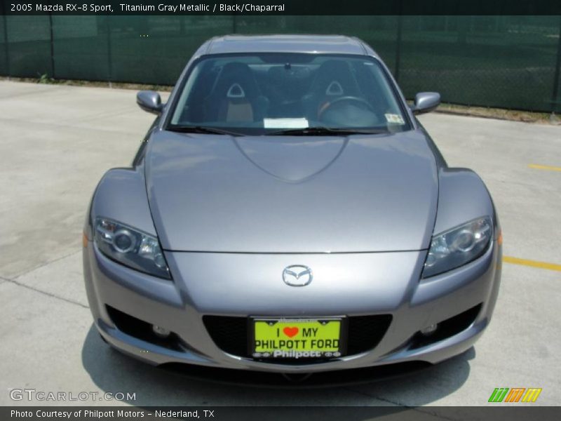 Titanium Gray Metallic / Black/Chaparral 2005 Mazda RX-8 Sport