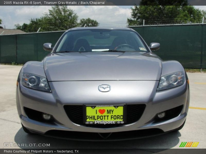 Titanium Gray Metallic / Black/Chaparral 2005 Mazda RX-8 Sport