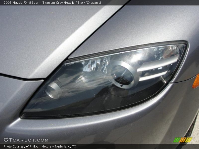 Titanium Gray Metallic / Black/Chaparral 2005 Mazda RX-8 Sport