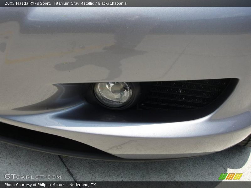 Titanium Gray Metallic / Black/Chaparral 2005 Mazda RX-8 Sport