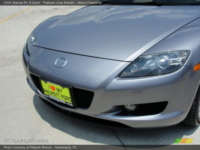 Titanium Gray Metallic / Black/Chaparral 2005 Mazda RX-8 Sport