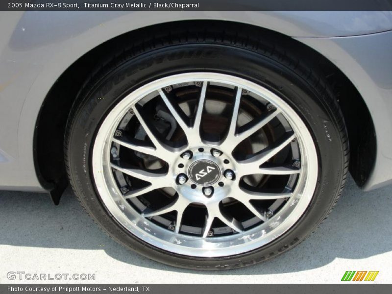Titanium Gray Metallic / Black/Chaparral 2005 Mazda RX-8 Sport