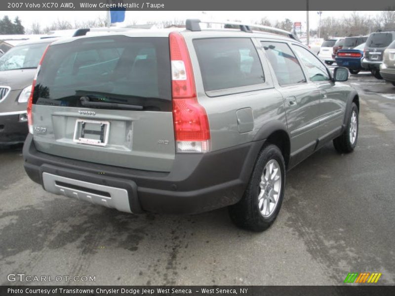 Willow Green Metallic / Taupe 2007 Volvo XC70 AWD