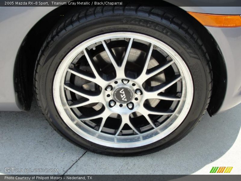 Titanium Gray Metallic / Black/Chaparral 2005 Mazda RX-8 Sport