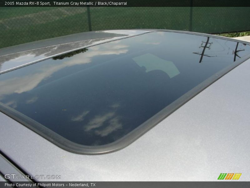 Titanium Gray Metallic / Black/Chaparral 2005 Mazda RX-8 Sport