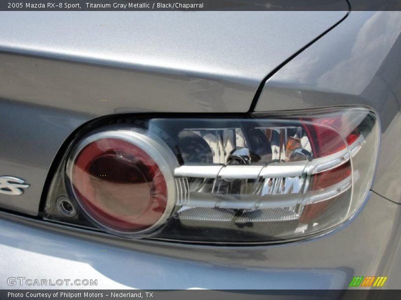 Titanium Gray Metallic / Black/Chaparral 2005 Mazda RX-8 Sport