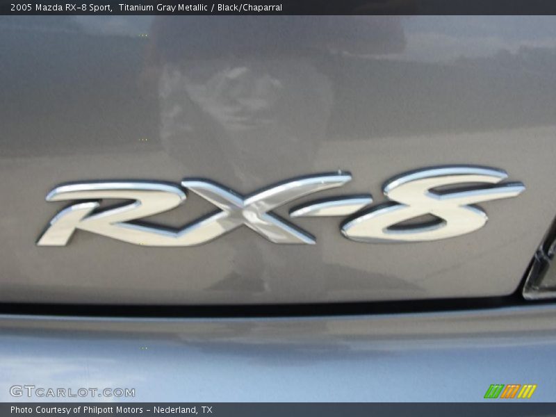 Titanium Gray Metallic / Black/Chaparral 2005 Mazda RX-8 Sport