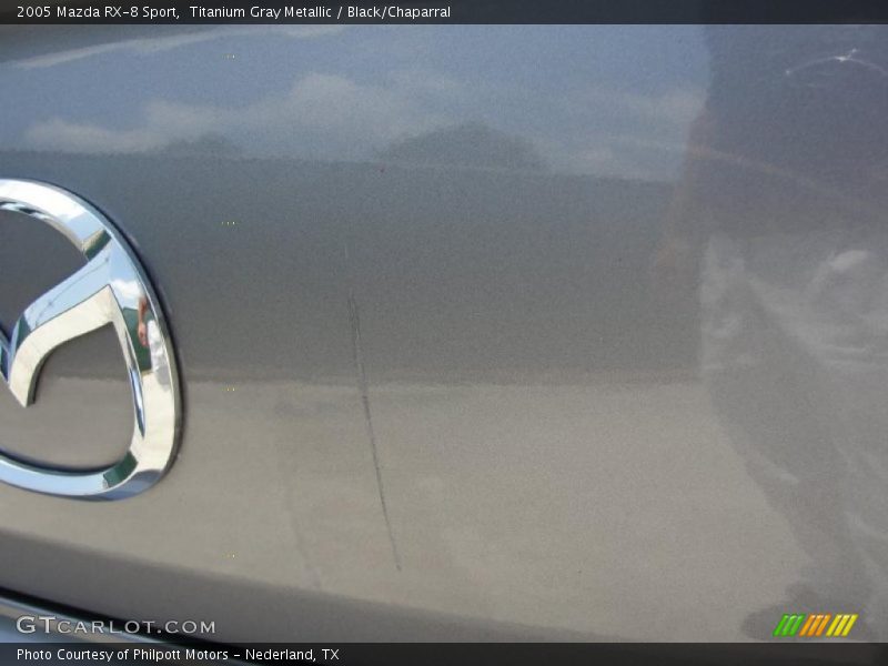Titanium Gray Metallic / Black/Chaparral 2005 Mazda RX-8 Sport