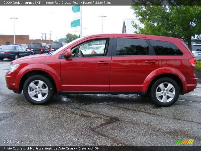Inferno Red Crystal Pearl / Pastel Pebble Beige 2009 Dodge Journey SXT