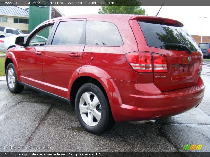 Inferno Red Crystal Pearl / Pastel Pebble Beige 2009 Dodge Journey SXT