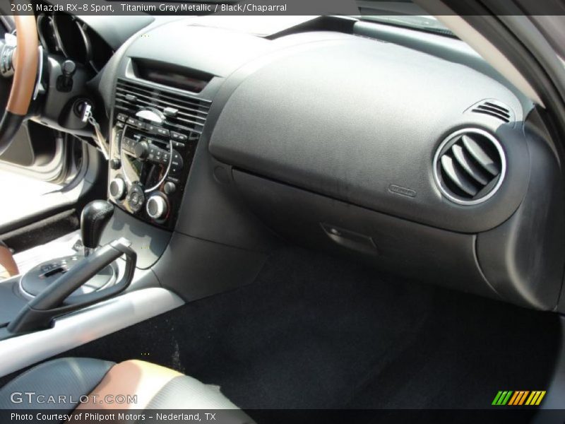 Titanium Gray Metallic / Black/Chaparral 2005 Mazda RX-8 Sport