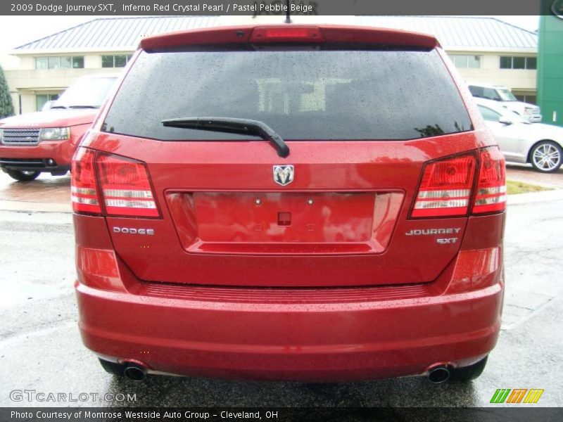 Inferno Red Crystal Pearl / Pastel Pebble Beige 2009 Dodge Journey SXT