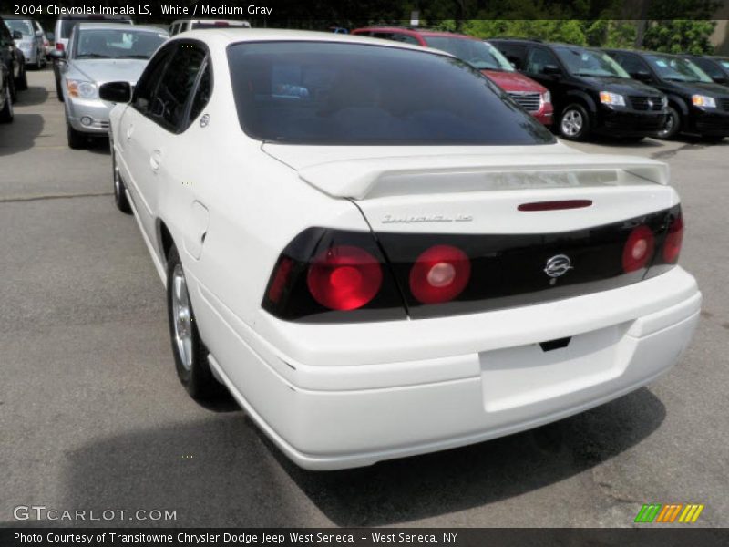 White / Medium Gray 2004 Chevrolet Impala LS