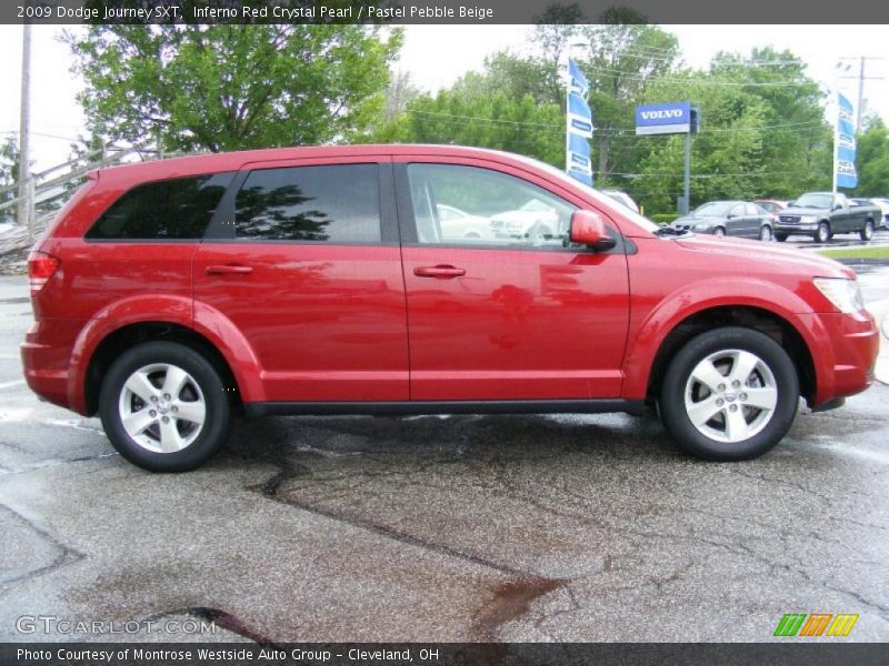 Inferno Red Crystal Pearl / Pastel Pebble Beige 2009 Dodge Journey SXT