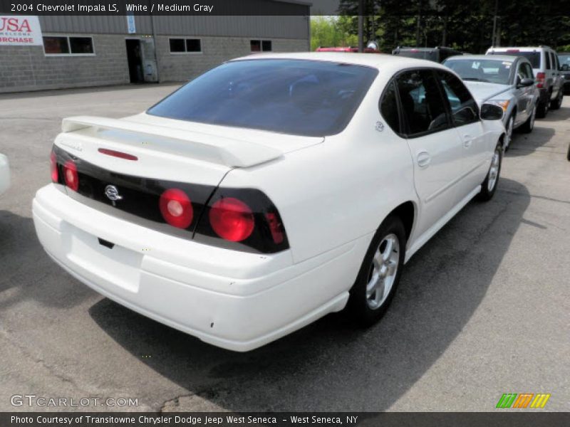 White / Medium Gray 2004 Chevrolet Impala LS