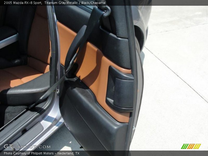 Titanium Gray Metallic / Black/Chaparral 2005 Mazda RX-8 Sport