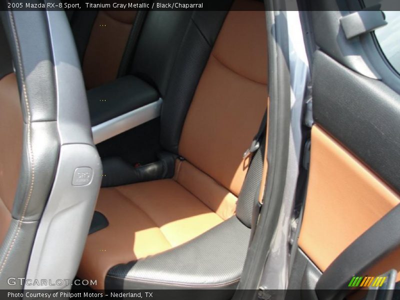 Titanium Gray Metallic / Black/Chaparral 2005 Mazda RX-8 Sport