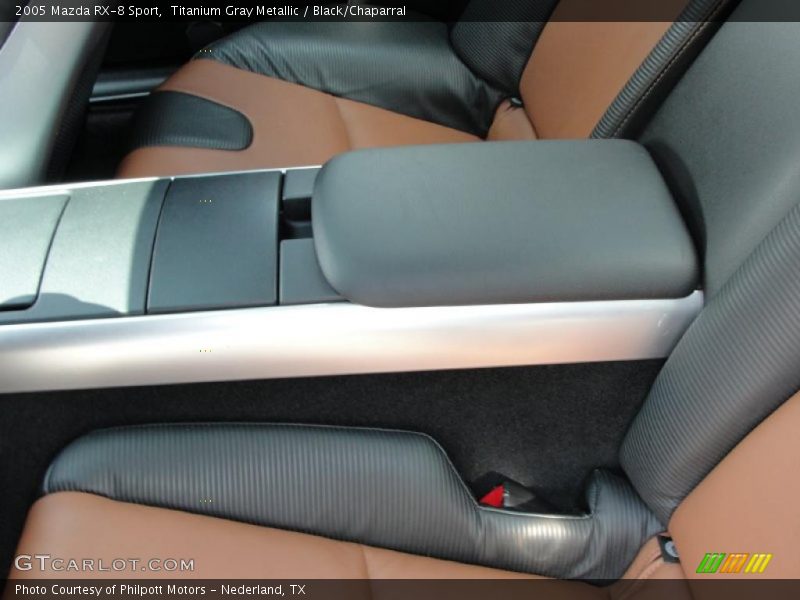 Titanium Gray Metallic / Black/Chaparral 2005 Mazda RX-8 Sport