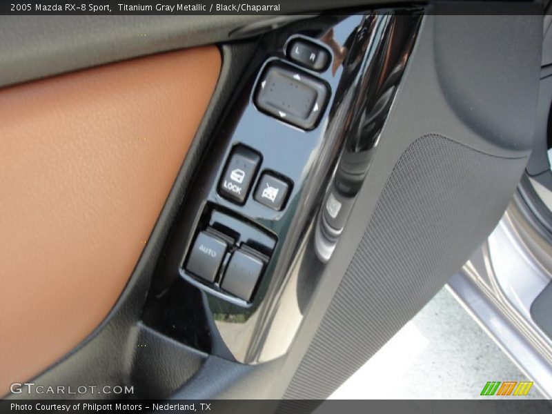 Titanium Gray Metallic / Black/Chaparral 2005 Mazda RX-8 Sport