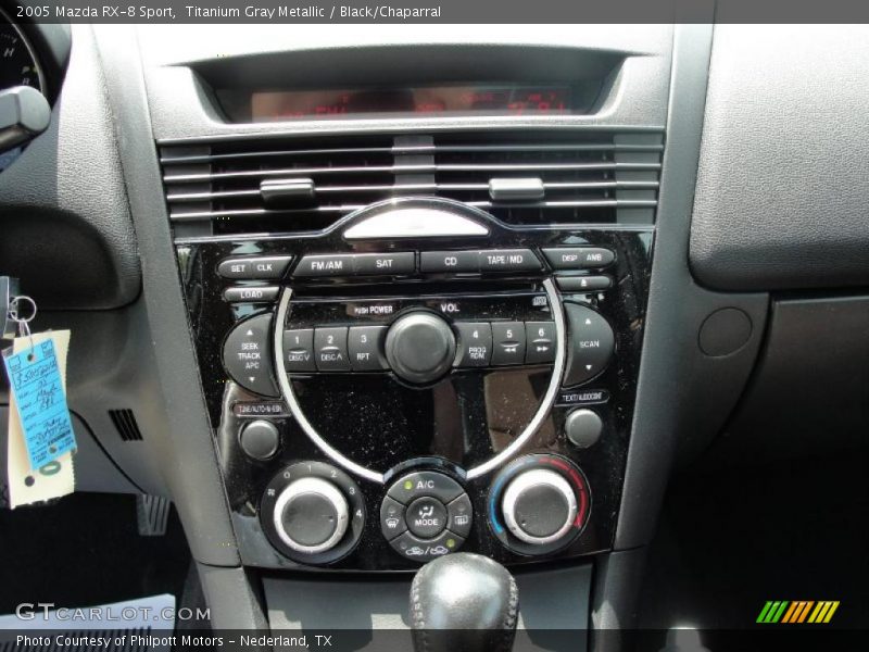 Titanium Gray Metallic / Black/Chaparral 2005 Mazda RX-8 Sport