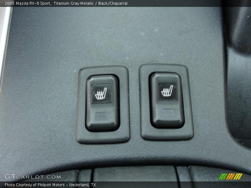 Titanium Gray Metallic / Black/Chaparral 2005 Mazda RX-8 Sport