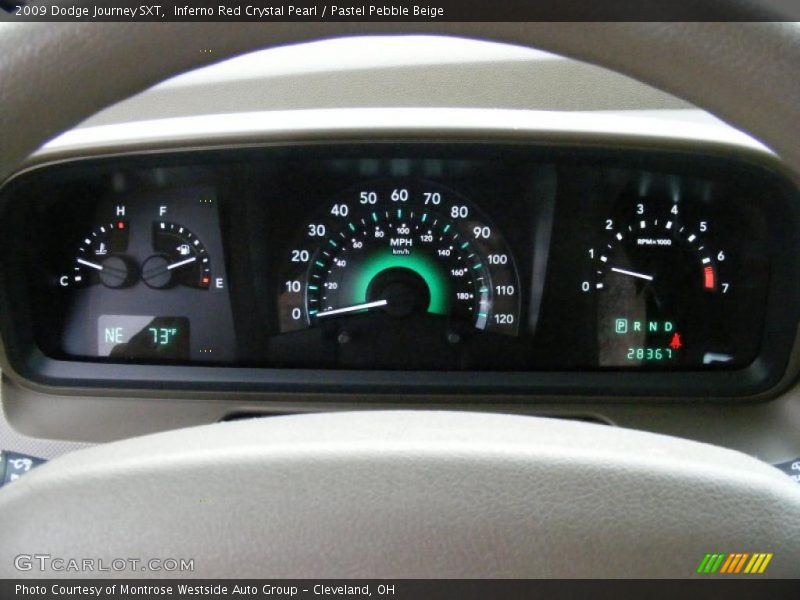 Inferno Red Crystal Pearl / Pastel Pebble Beige 2009 Dodge Journey SXT