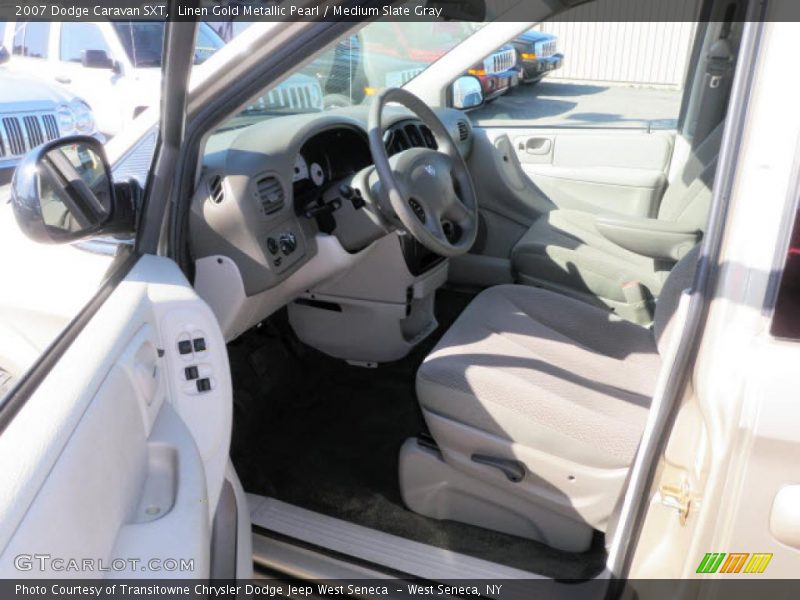 Linen Gold Metallic Pearl / Medium Slate Gray 2007 Dodge Caravan SXT